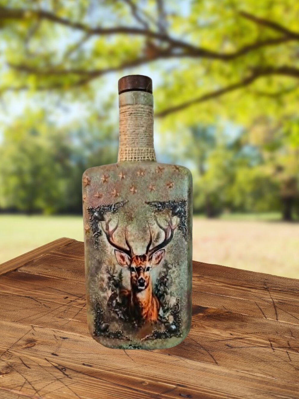 Rustic Deer Decor | Buck Head | Cabin Man Cave Decor